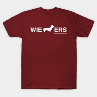 Wieners Dachshund Wire Hair Coat (White) T-Shirt